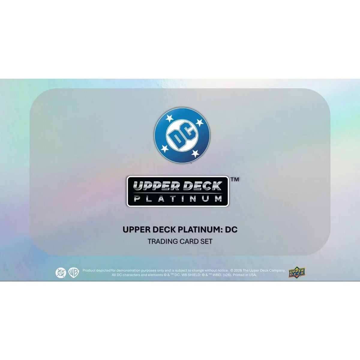 2026 Upper Deck DC Platinum Hobby Box *Contact Us To Order*