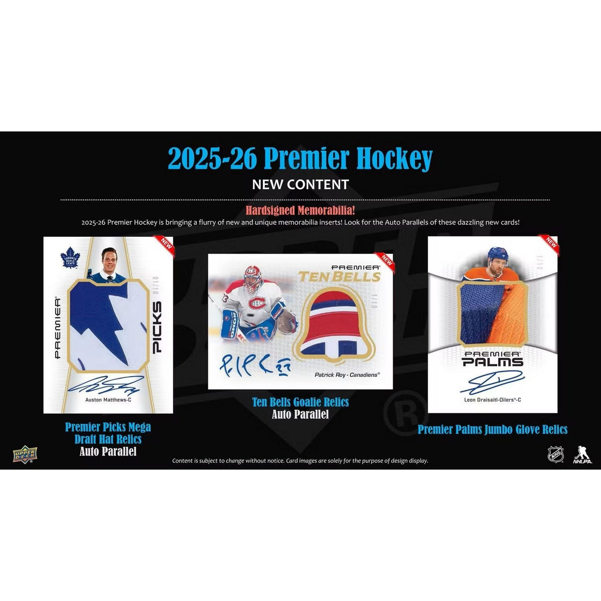 2025-26 Upper Deck Premier Hockey Hobby Box *Contact Us To Order*