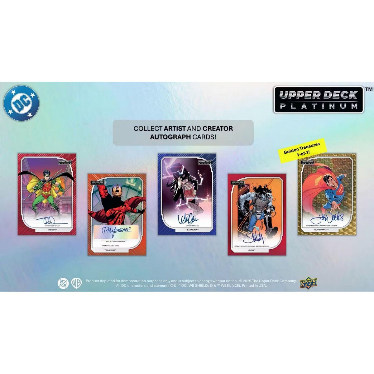 2026 Upper Deck DC Platinum Hobby Box *Contact Us To Order*