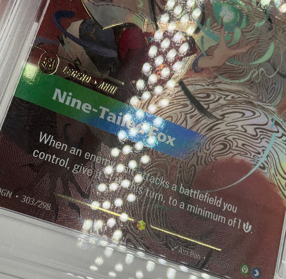 Ahri Nine-Tailed Fox Riftbound Overnumber #303 PSA 10