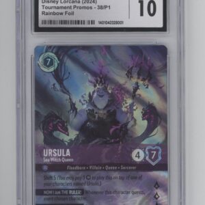 Ursula Sea Witch Queen Disney Lorcana Tournament Promos Rainbow Foil CGC 10