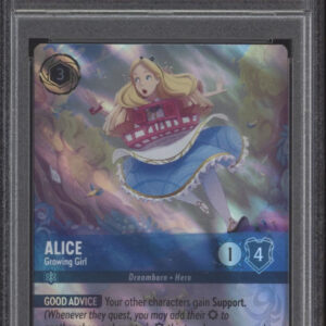 Alice Growing Girl Disney Lorcana Rise of the Floodborn Enchanted #213 PSA 10