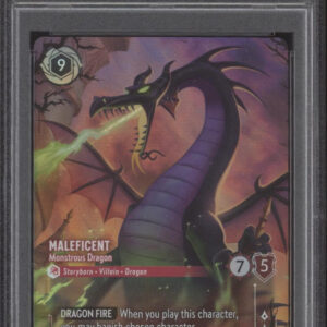 Maleficent Monstrous Dragon Disney Lorcana Fabled Set Championship Prize PSA 10